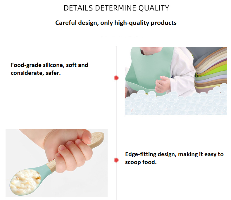 8-Piece Baby Silicone Feeding Set – Warm Sand
