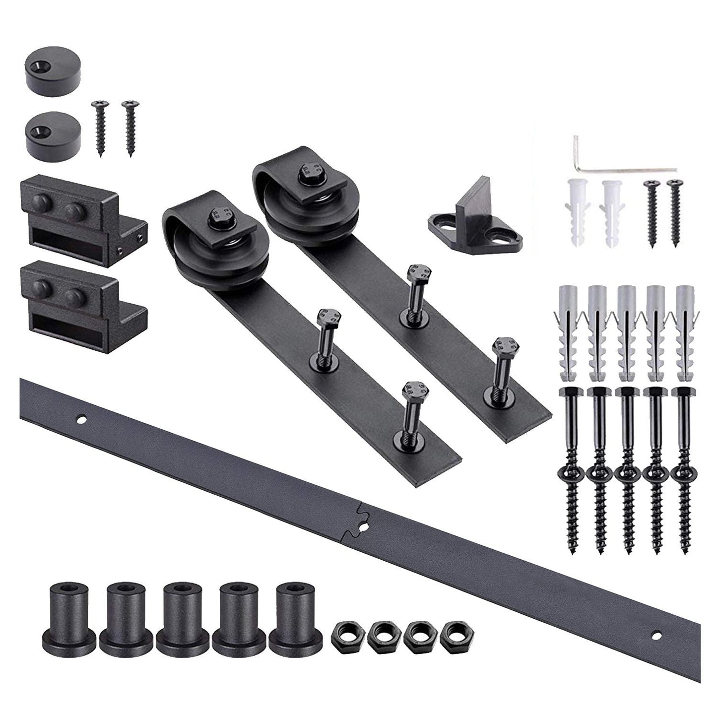 4M Sliding Barn Door Hardware Kit