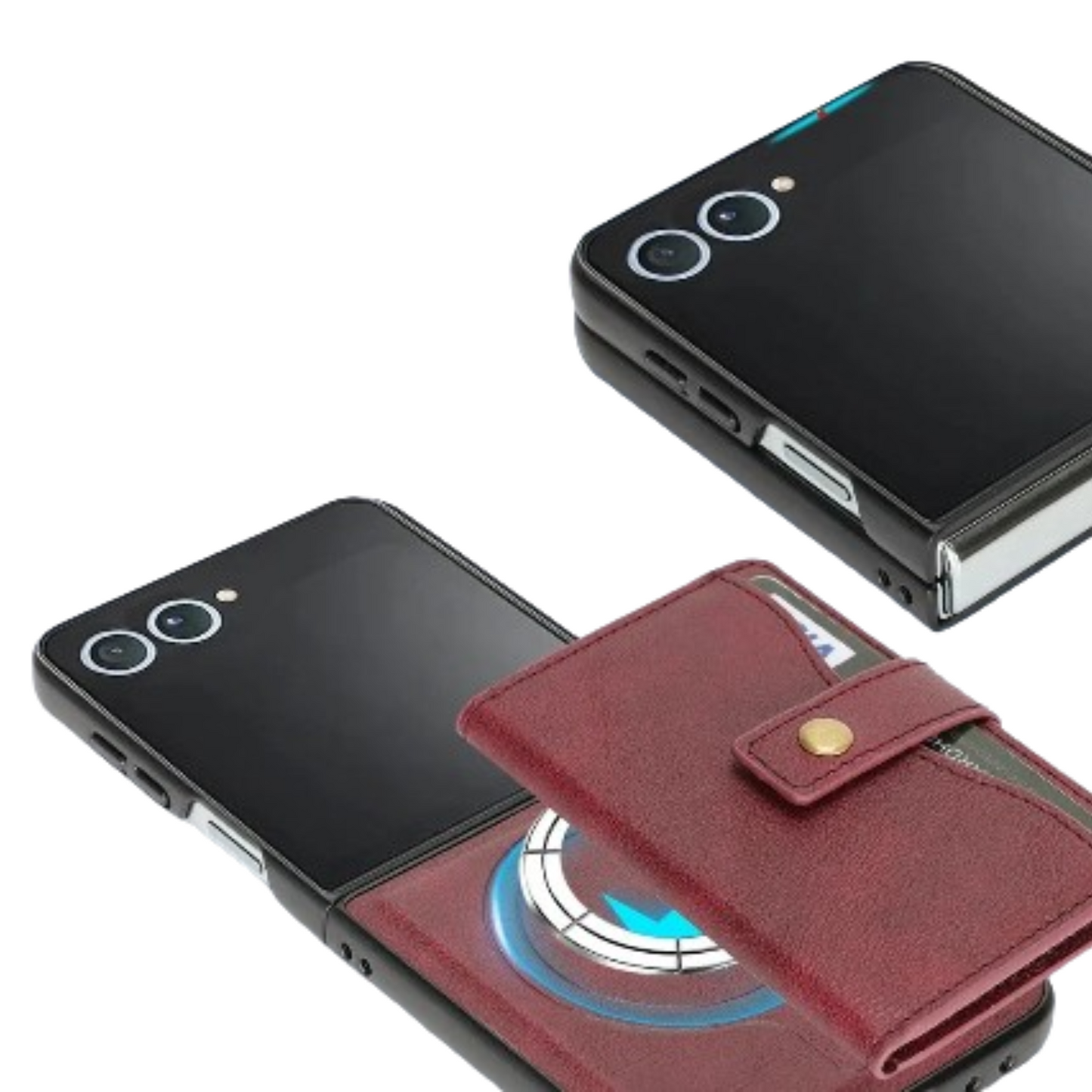 Wallet Leather Case for the Samsung Galaxy Z Flip7 (4 colours available)