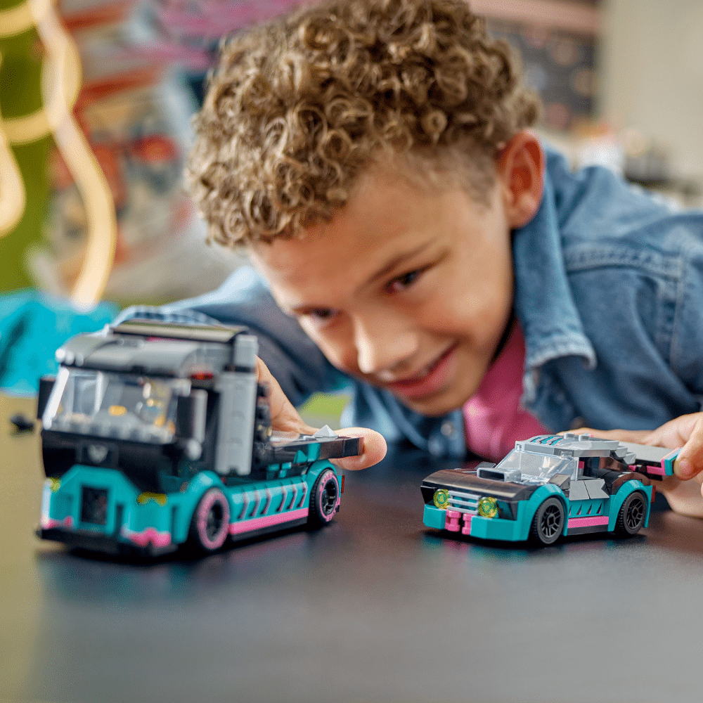 LEGO CITY: Race Car and Car Carrier Truck (60406)