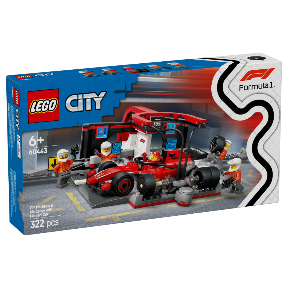 LEGO City: F1 Pit Stop and Pit Crew with Ferrari Car (60443)