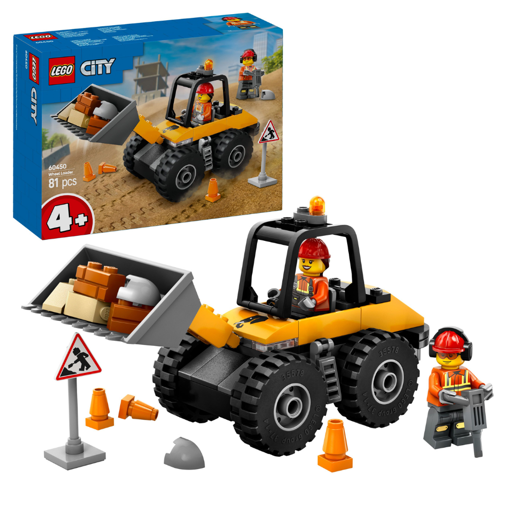 LEGO CITY: Yellow Construction Wheel Loader (60450)