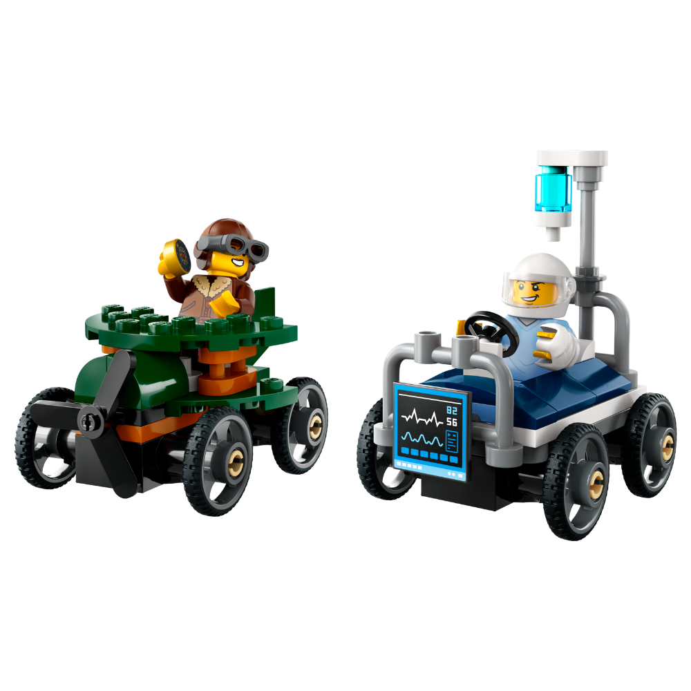 LEGO CITY: Aeroplane vs. Hospital Bed Race Car Pack (60459)