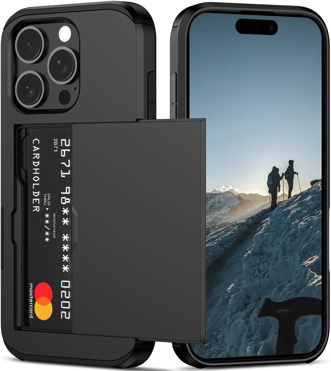 iPhone 16 Pro Max Case Card Slots Holder - salelink.co.nz