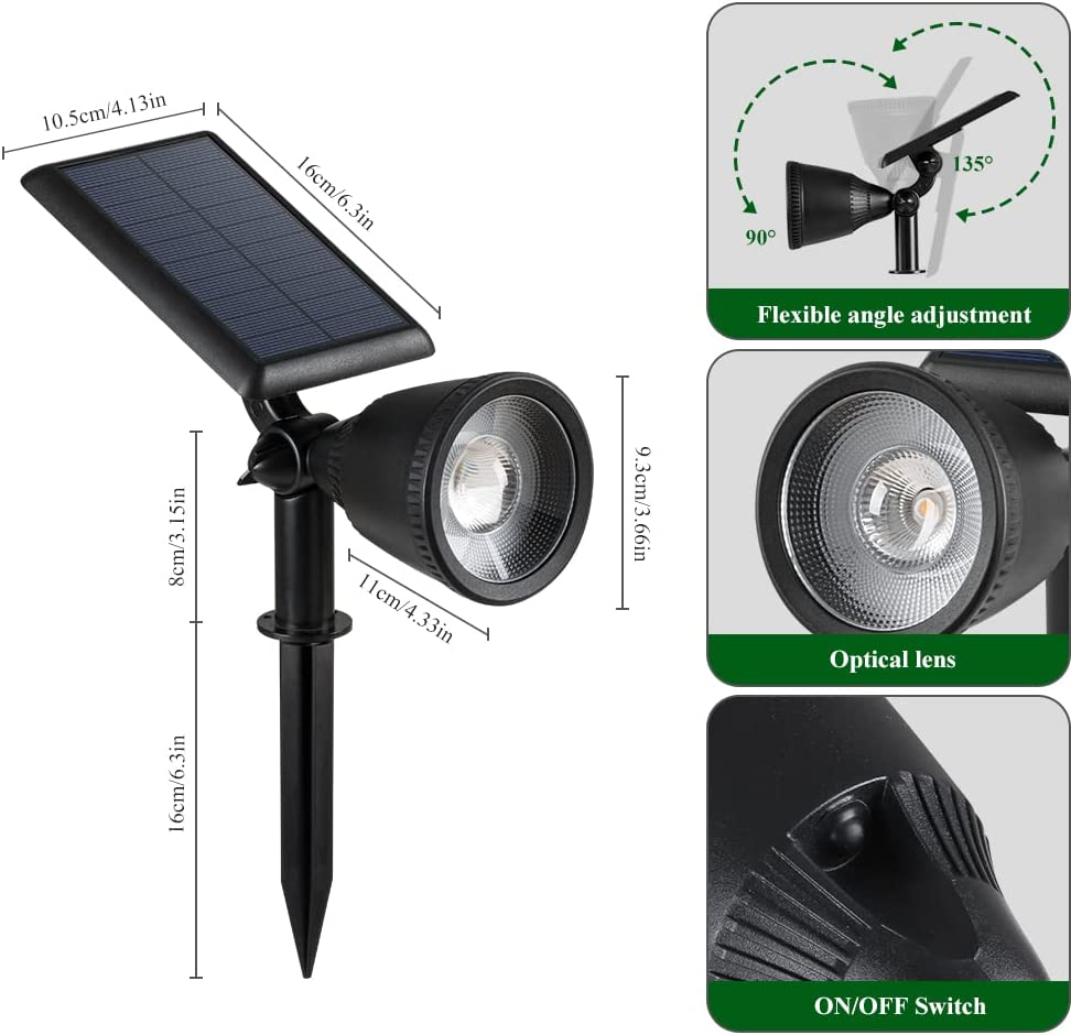 Solar Landscape Light Super Focusing IP65 Waterproof Outdoor