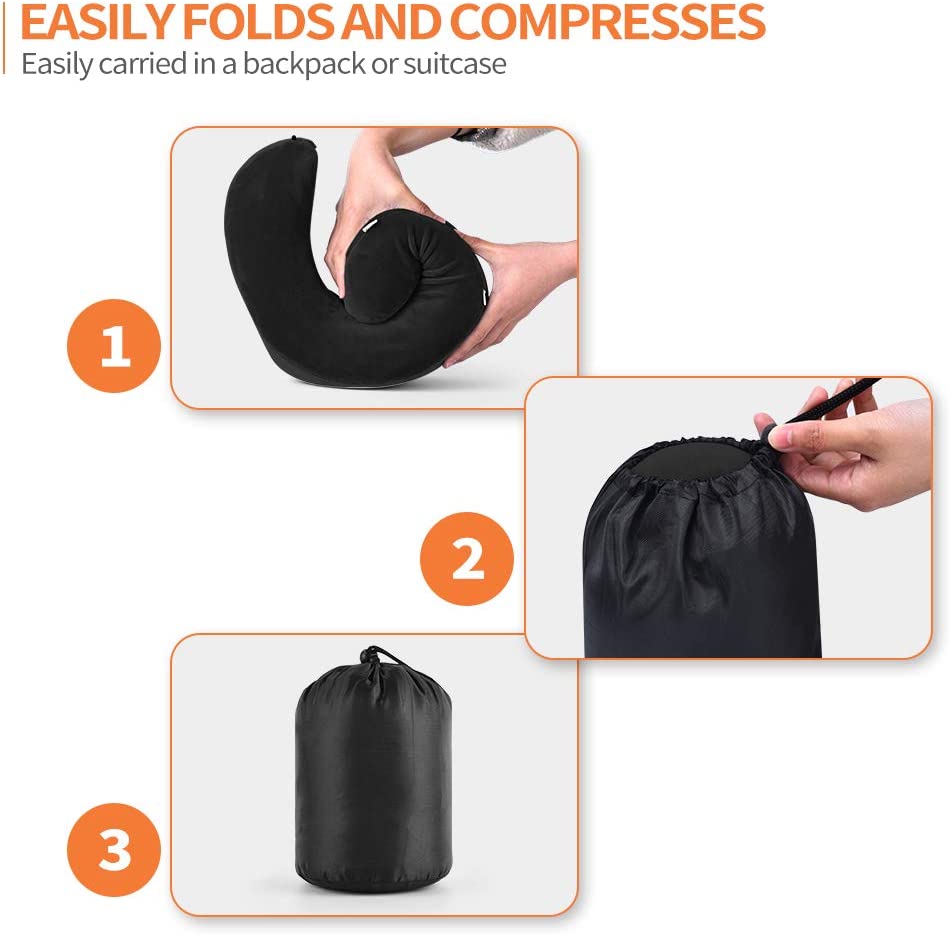 Travel Pillow with Eye Mask Earplugs