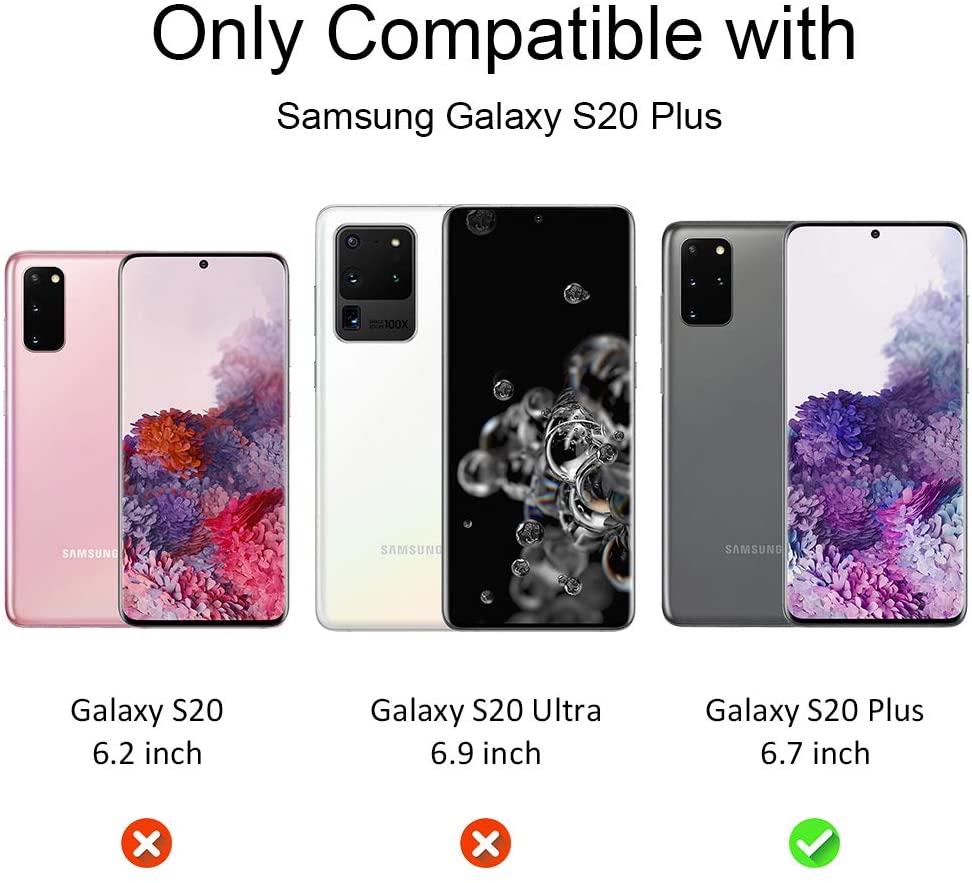 2PCS Samsung S20 Plus Camera Lens Glass Protector - Clear