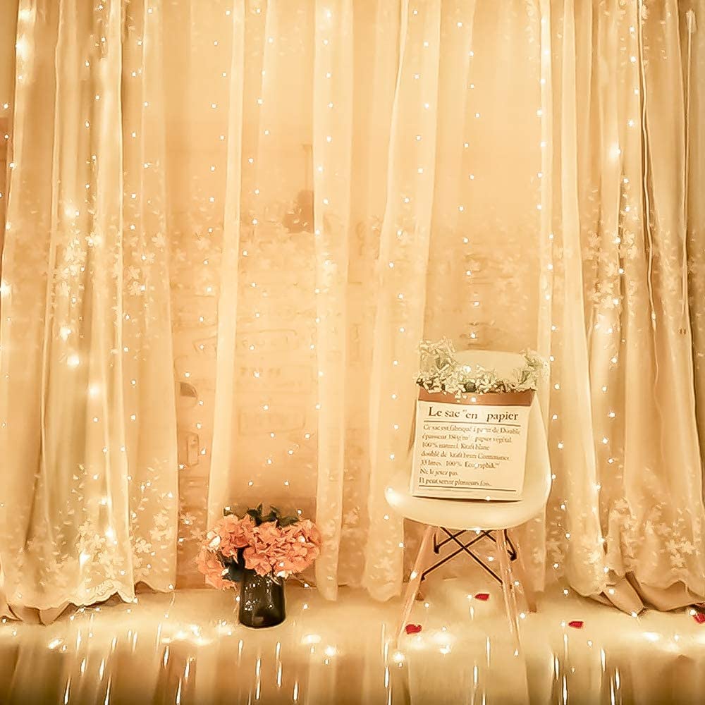 300 LED Curtain String Fairy Light Christmas Light