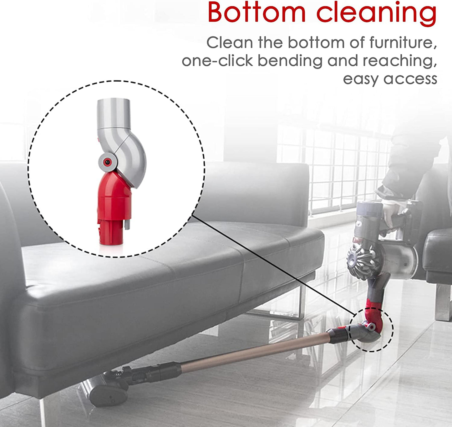 Tool Bottom Adapter Compatible with Dyson V7 V8 V10 V11