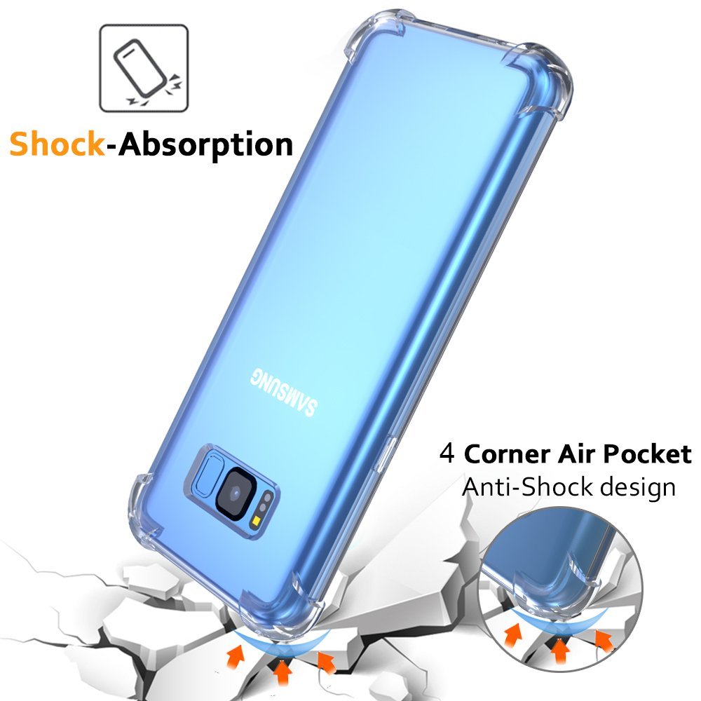 Samsung S8 Plus Case Ultra clear hybrid Shock Absorption TPU Bumper - salelink.co.nz