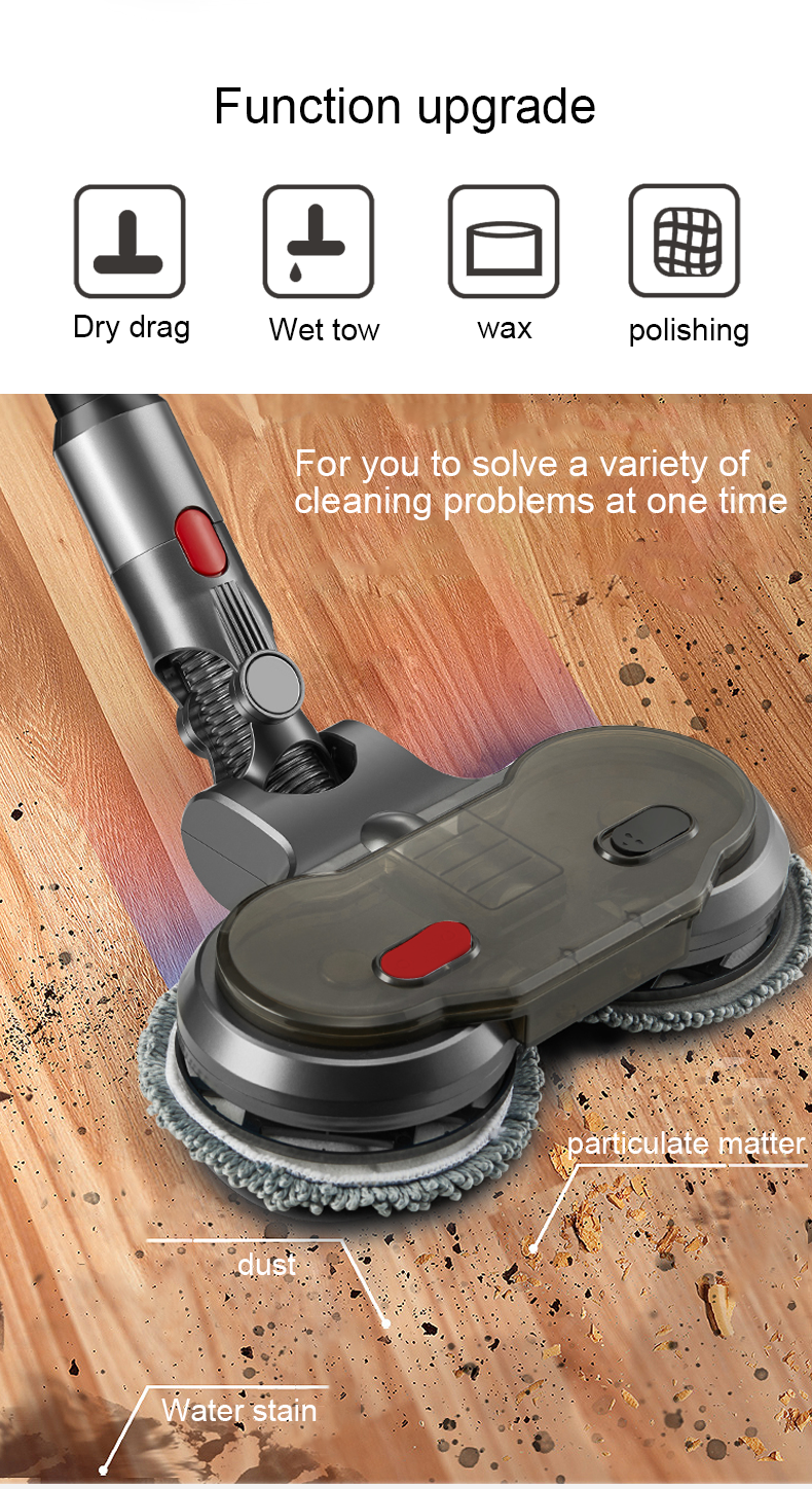Electric Motorised Mop for Dyson V7 V8 V10 V11 V15 Cordless Vacuum Cleaners