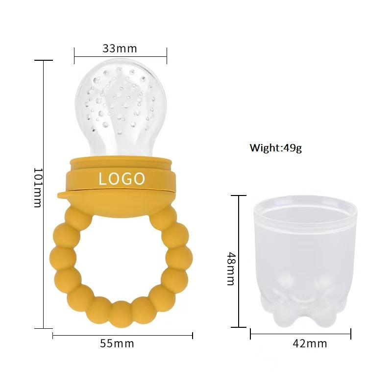 Silicone Baby Fruit Feeder – Warm Sand