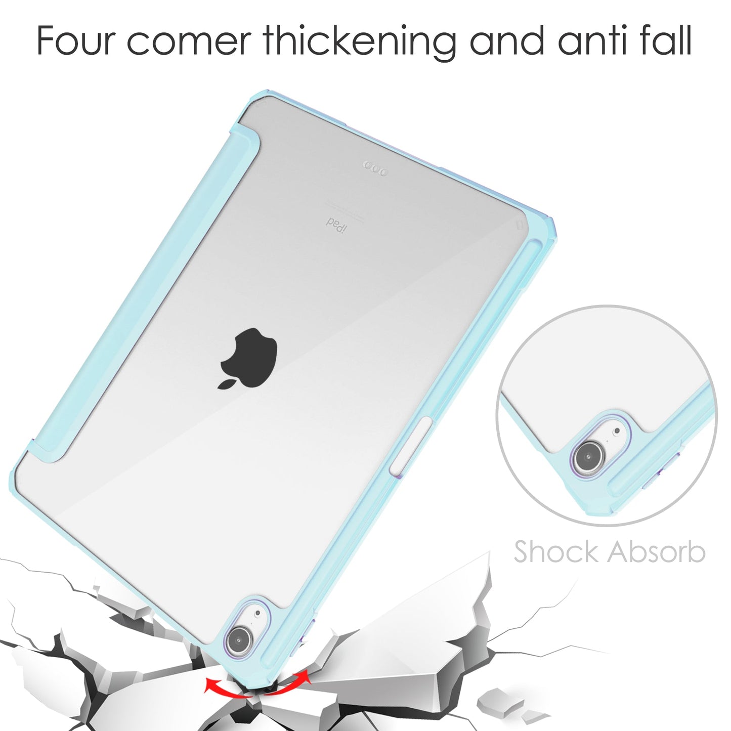 Hybrid Slim Case for iPad Air 11 Inch M2 2024