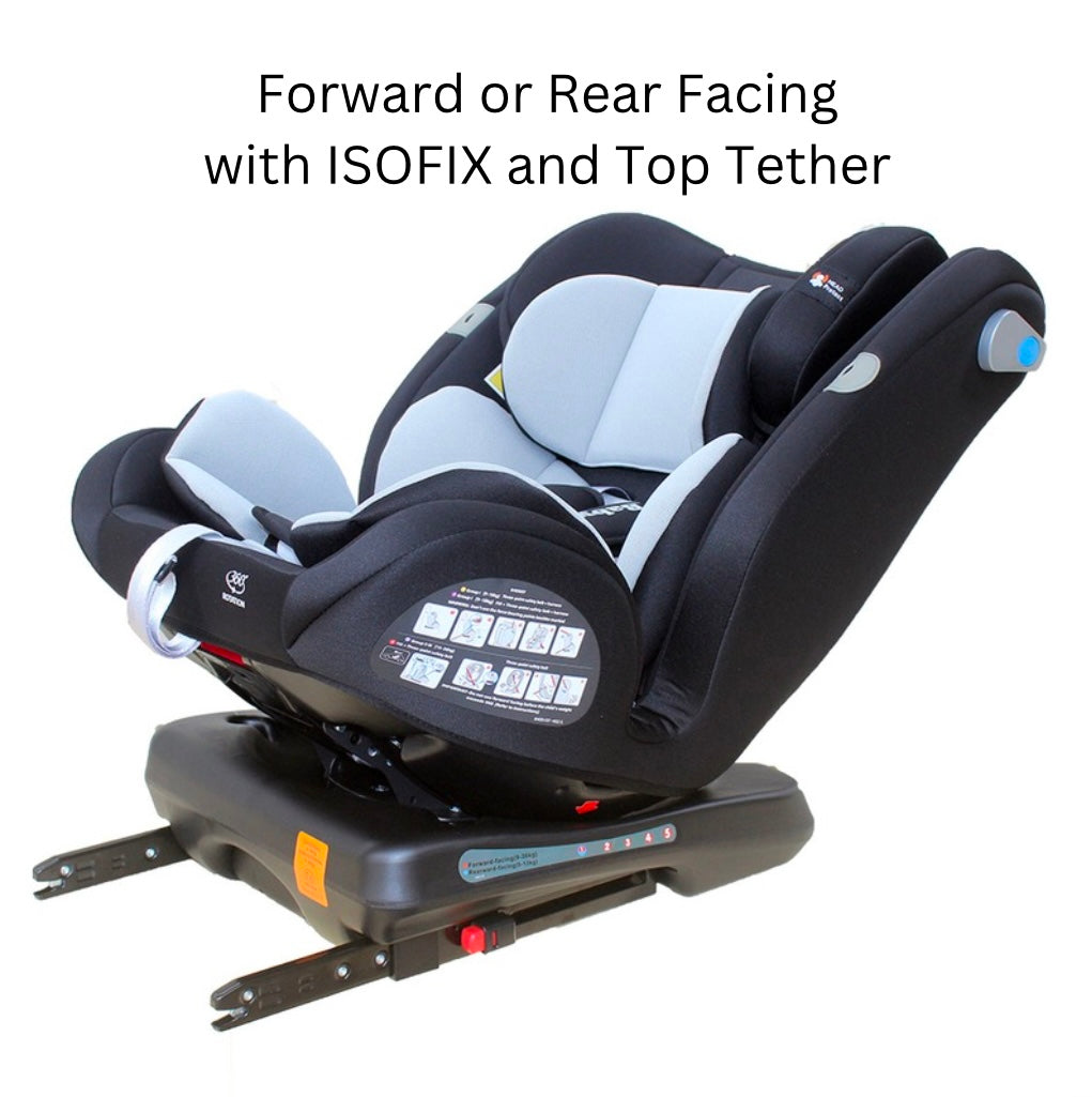 Guardian 360 Rotating and Convertible Car Seat with ISOFIX and Top Tether