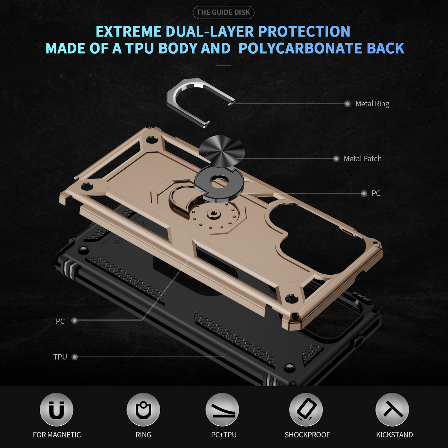 Samsung S25 Ultra Case - Gold