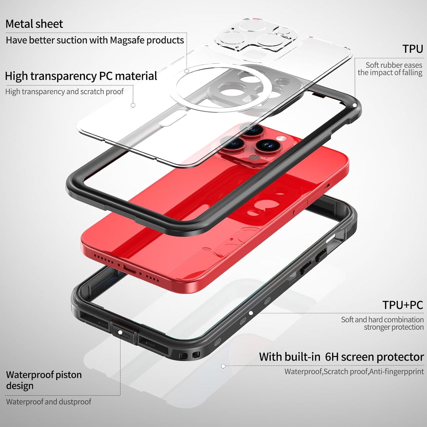 iPhone 15 Pro Max Case Waterproof - salelink.co.nz