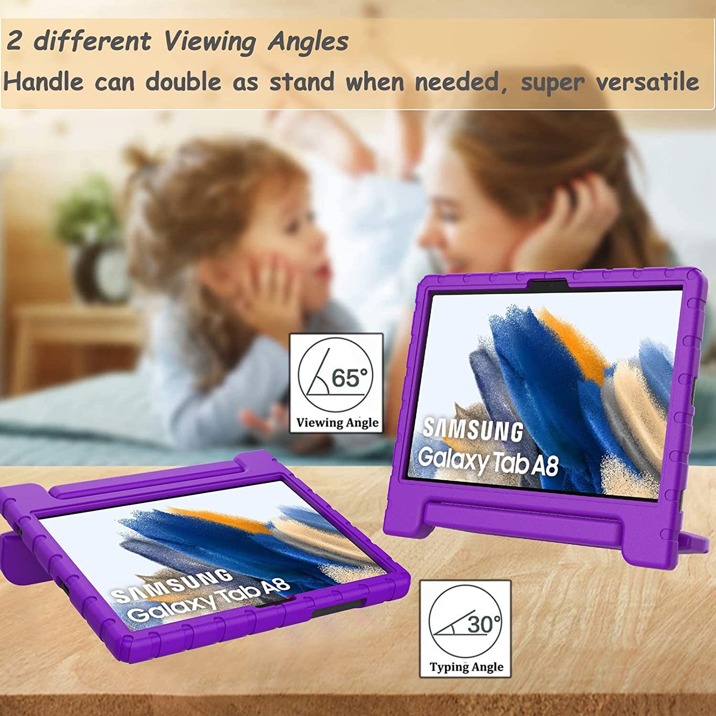 Samsung Tab A8 2021 10.5 X200/X205 Case EVA - Purple - salelink.co.nz