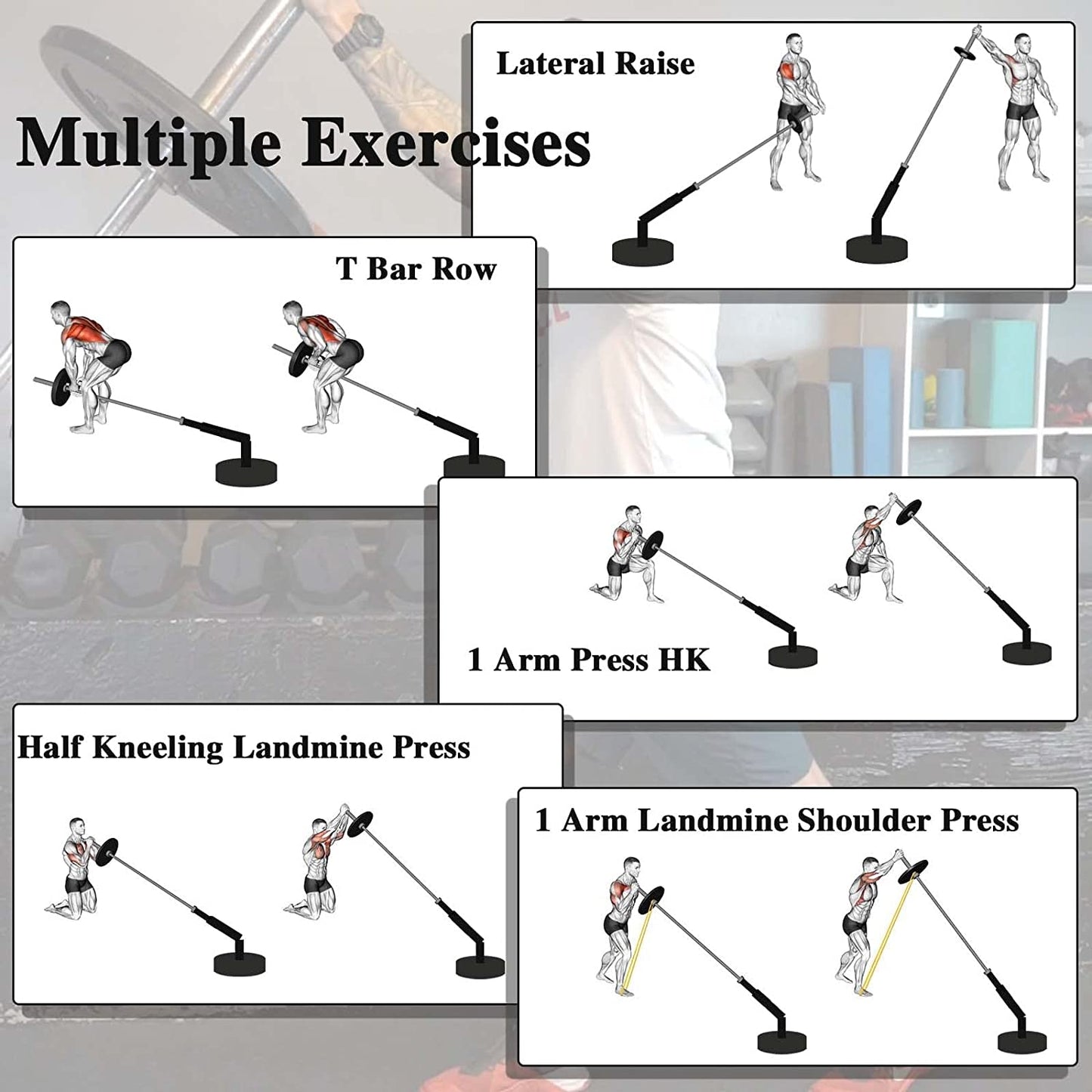 Barbell Landmine Attachment T-bar