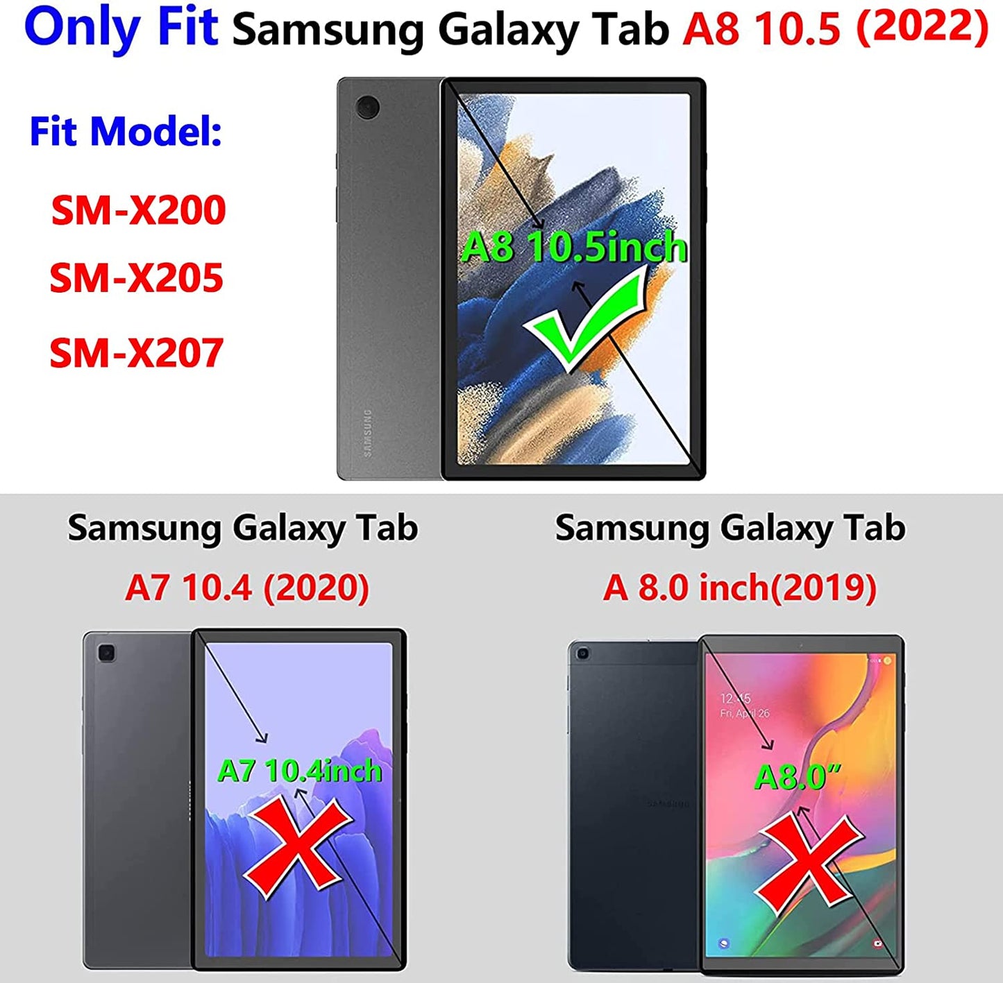 Samsung Tab A8 10.5 X200/X205 Case EVA - Orange - salelink.co.nz