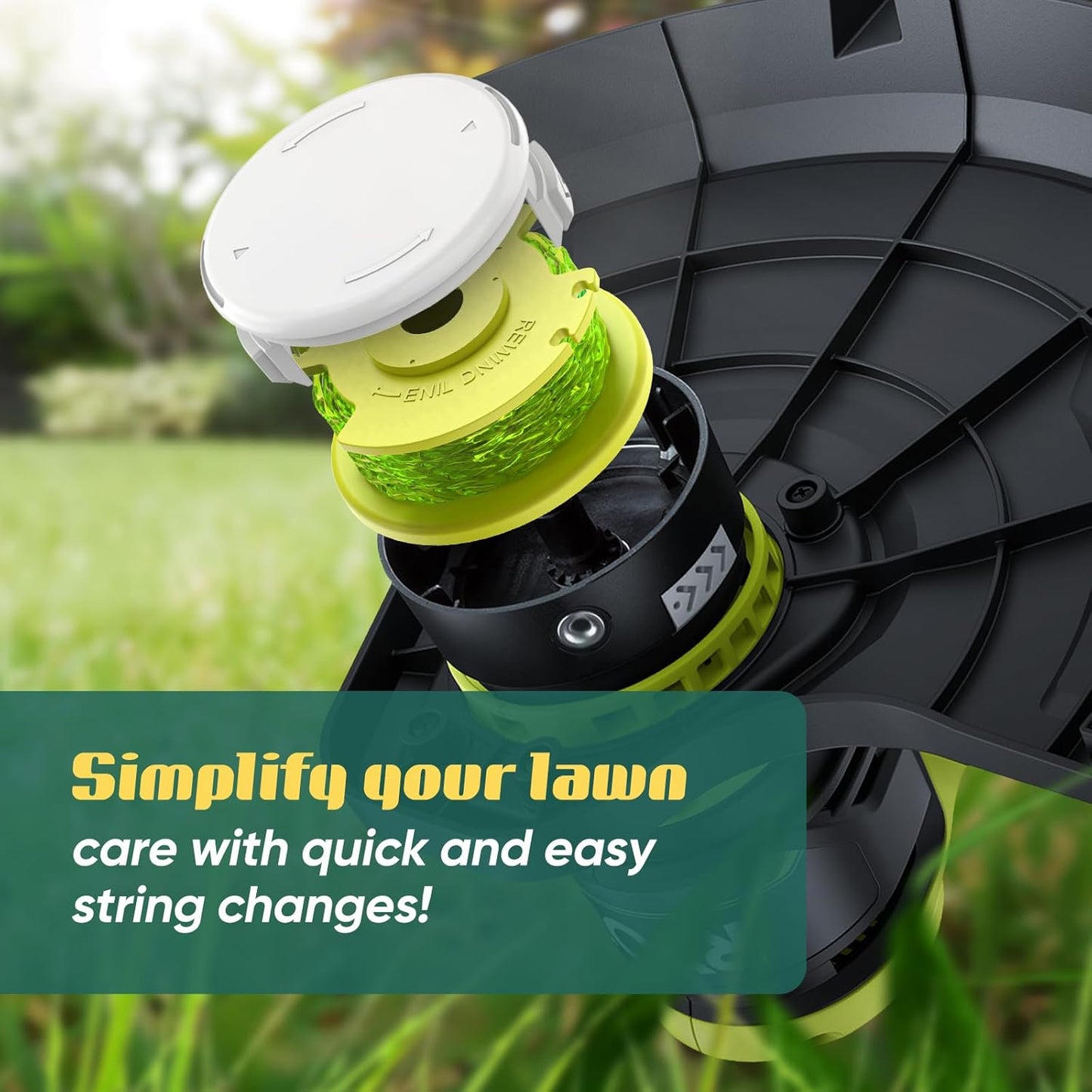 String Trimmer Refill for Ryobi One Plus+ AC80RL3(12 Trimmer Line 3 Trimmer Cap)