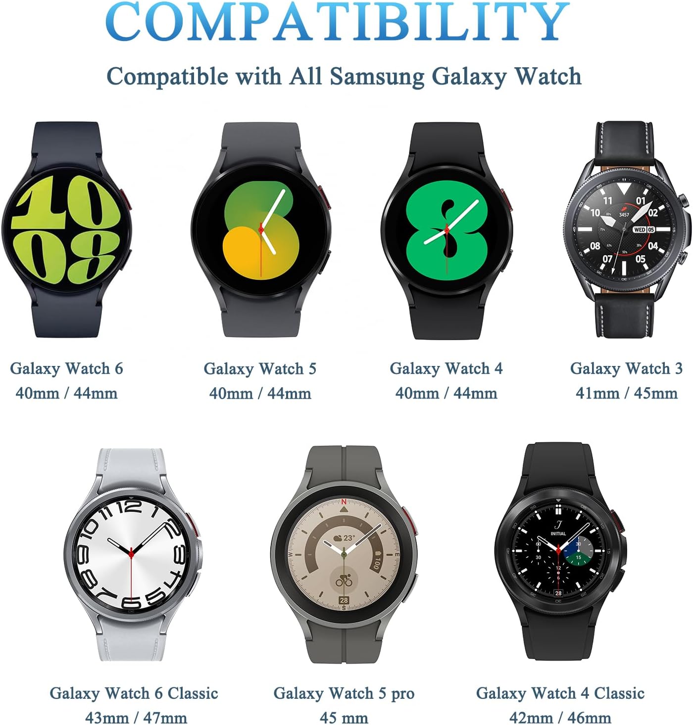 Type C USB-C Charger Cable For Samsung Galaxy Watch 7 6 5 4 3 Active 1 2 3