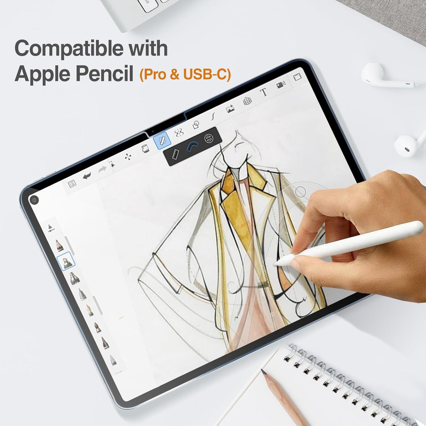 iPad Pro 11 inch 2024 (M4) Tempered Glass Screen Protector