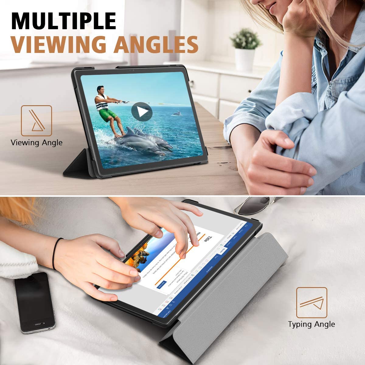 Samsung Tab A7 T500/505 2020 Case Fold PU Leather