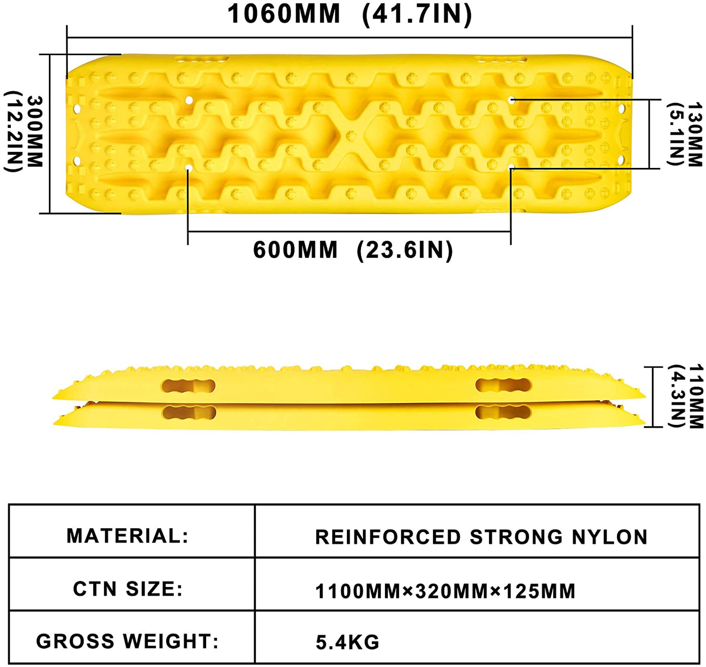 X-BULL Recovery Tracks - Yellow