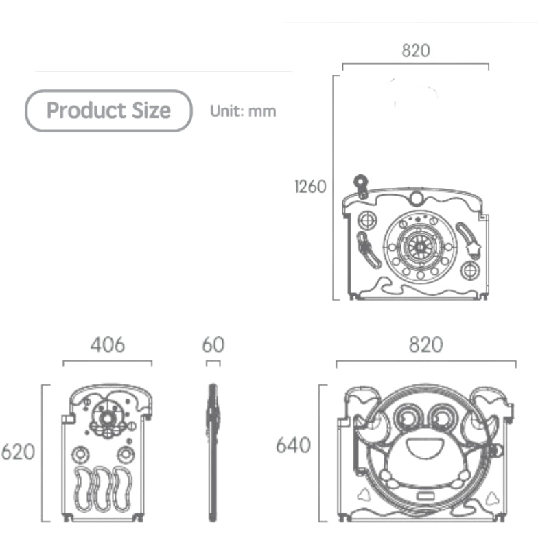 Luxurious Unique Baby Playpen 14+2 Panels (Ocean-Blue)