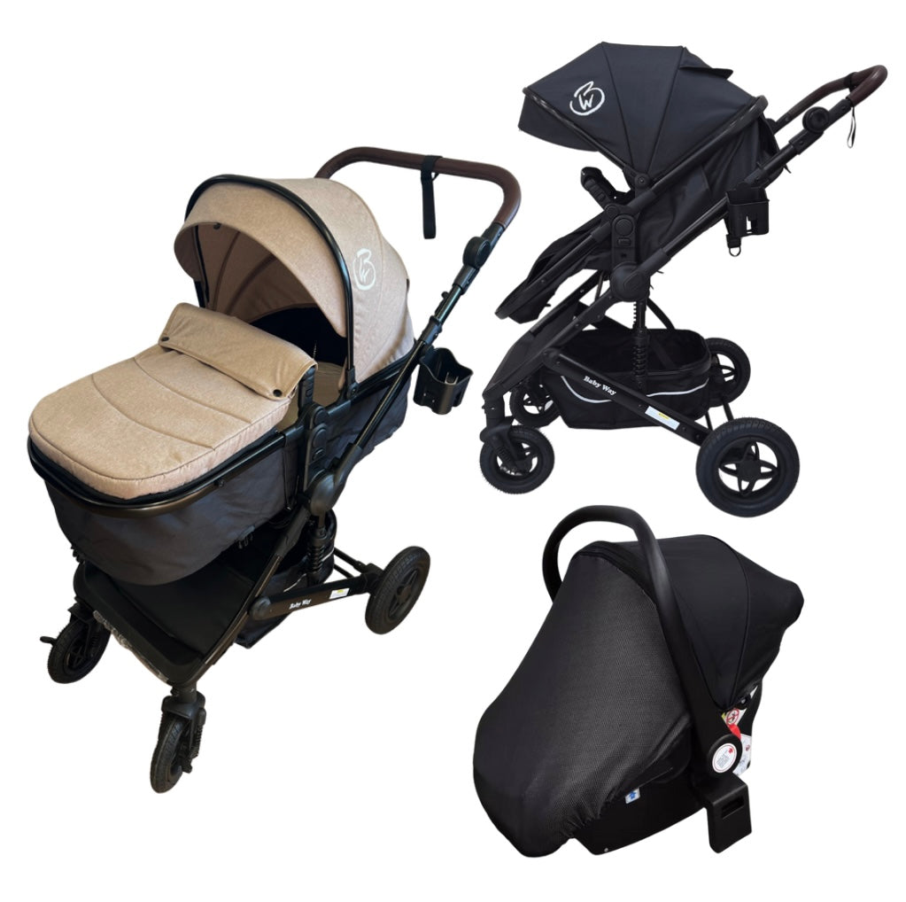 Preorder - Evolve 3 in 1 Stroller + Bassinet + i-Size Capsule Travel System with Sunshade Sets and Mattress + Colour Options