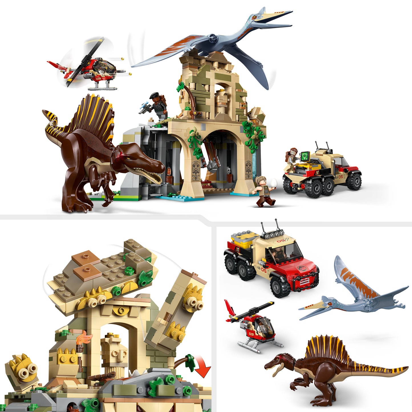 LEGO Jurassic World: Spinosaurus and Quetzalcoatlus Air Mission (76976)
