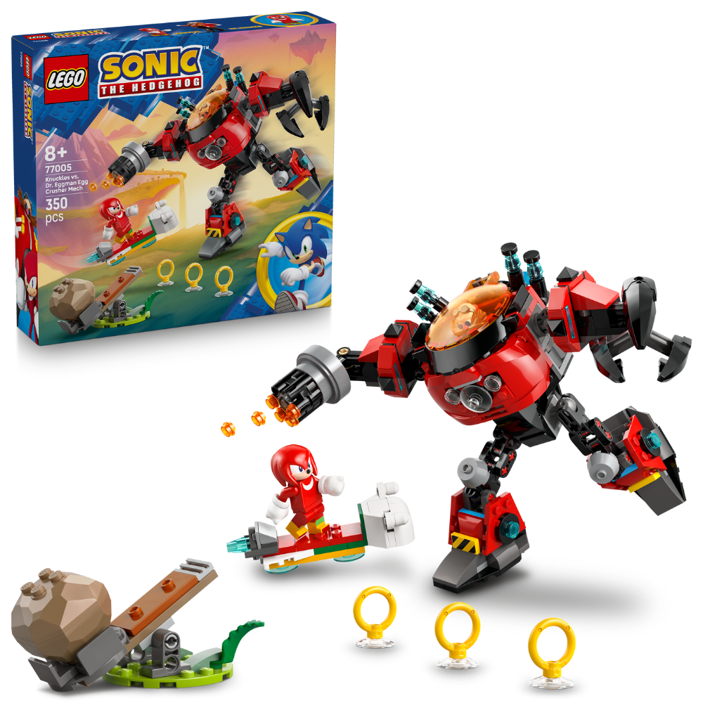 LEGO Sonic the Hedgehog: Knuckles vs. Dr. Eggman Egg Crusher Mech (77005)