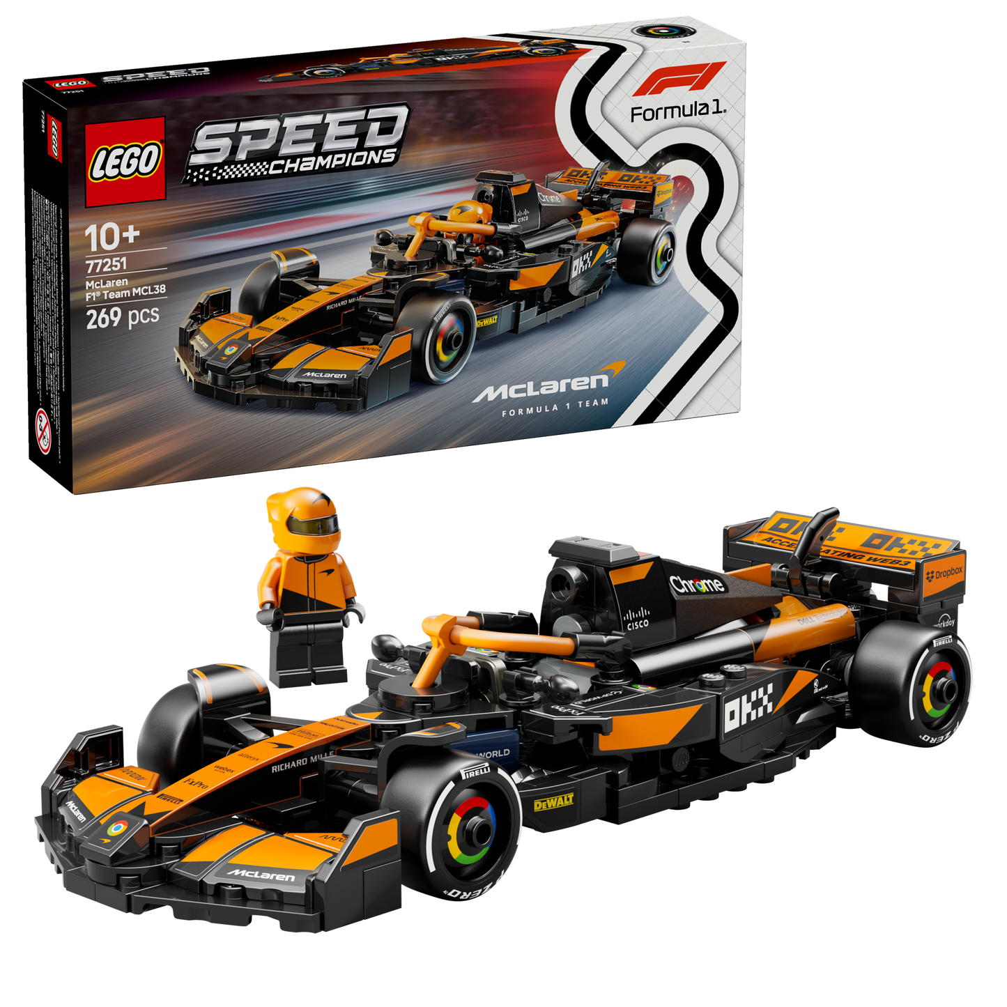 LEGO Speed Champions: McLaren F1 Team MCL38 Race Car (77251)