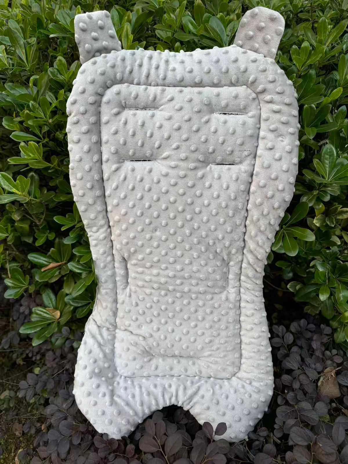 Universal Plush Baby Stroller Liner with Anti-Slip Back - GREY