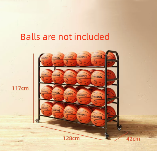 Basketball Storage Rack 4 Layers