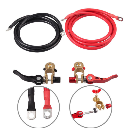 1m Battery Cable 25mm² 3AWG with Battery Terminal