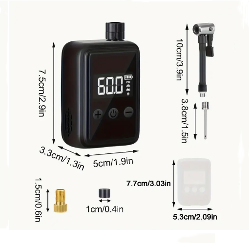 Electric Bike Pump Bicycle Tire Inflator