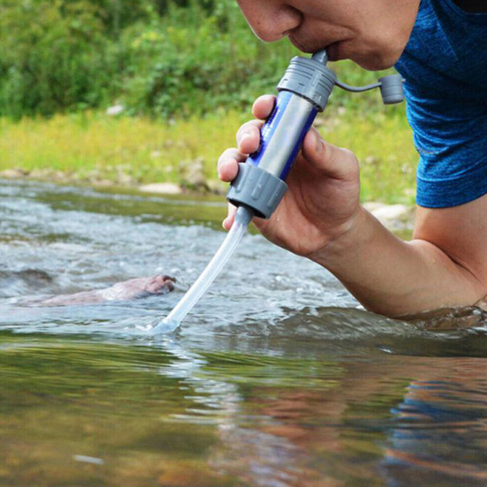 Portable Camping Hiking Mini Water Filter Straw Purifier