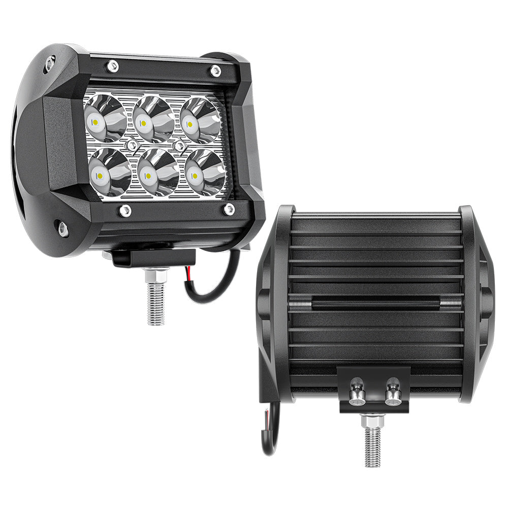Pair 3Inch Led Work Light Bar Spot Flood Off-road Driving 4Wd 4X4 Reverse