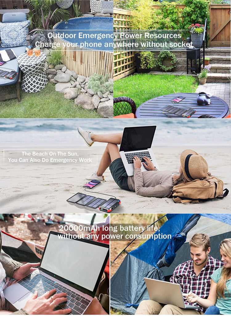 20000mAh Solar Charger Power Bank