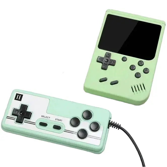 8-Bit Mini Handheld Game Console – 500 Games (5 colours available)