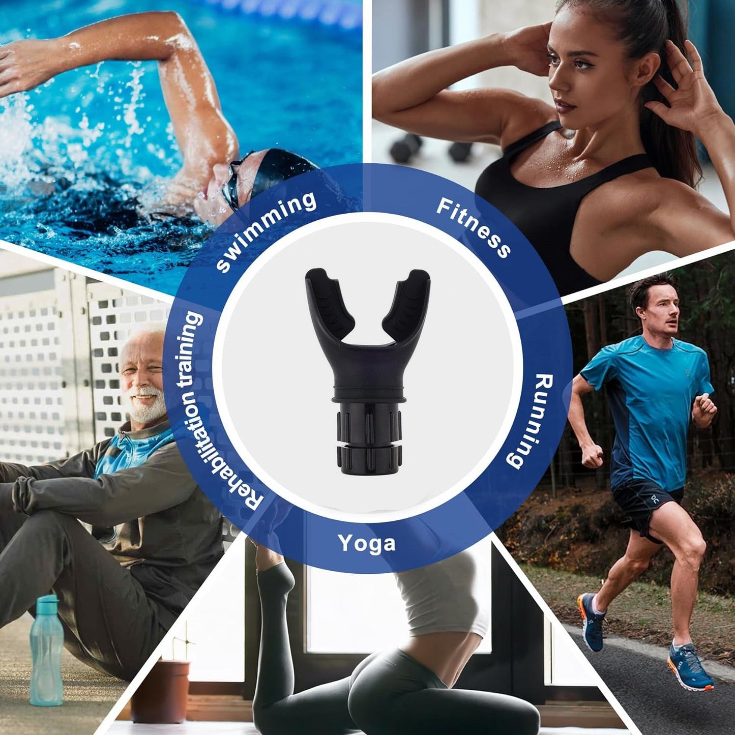Breathing Trainer Breath Booster Strength Lung Fitness Exerciser Device