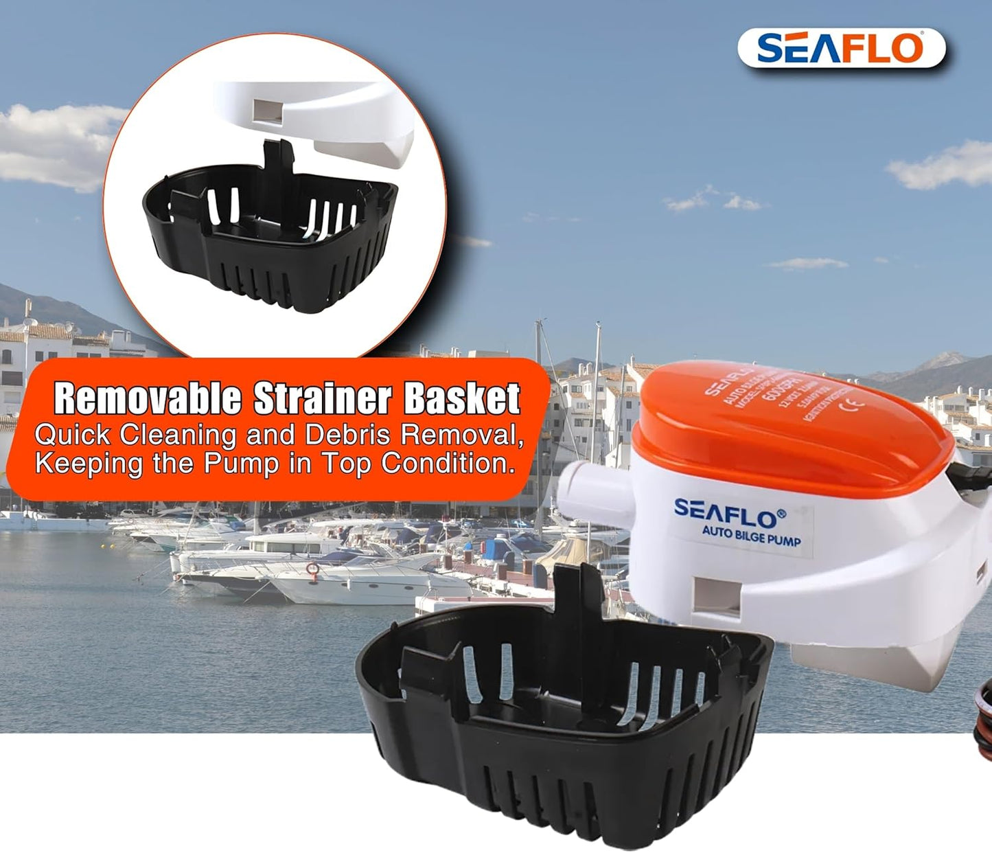 12V 750GPH Seaflo Automatic Submersible Bilge Pump
