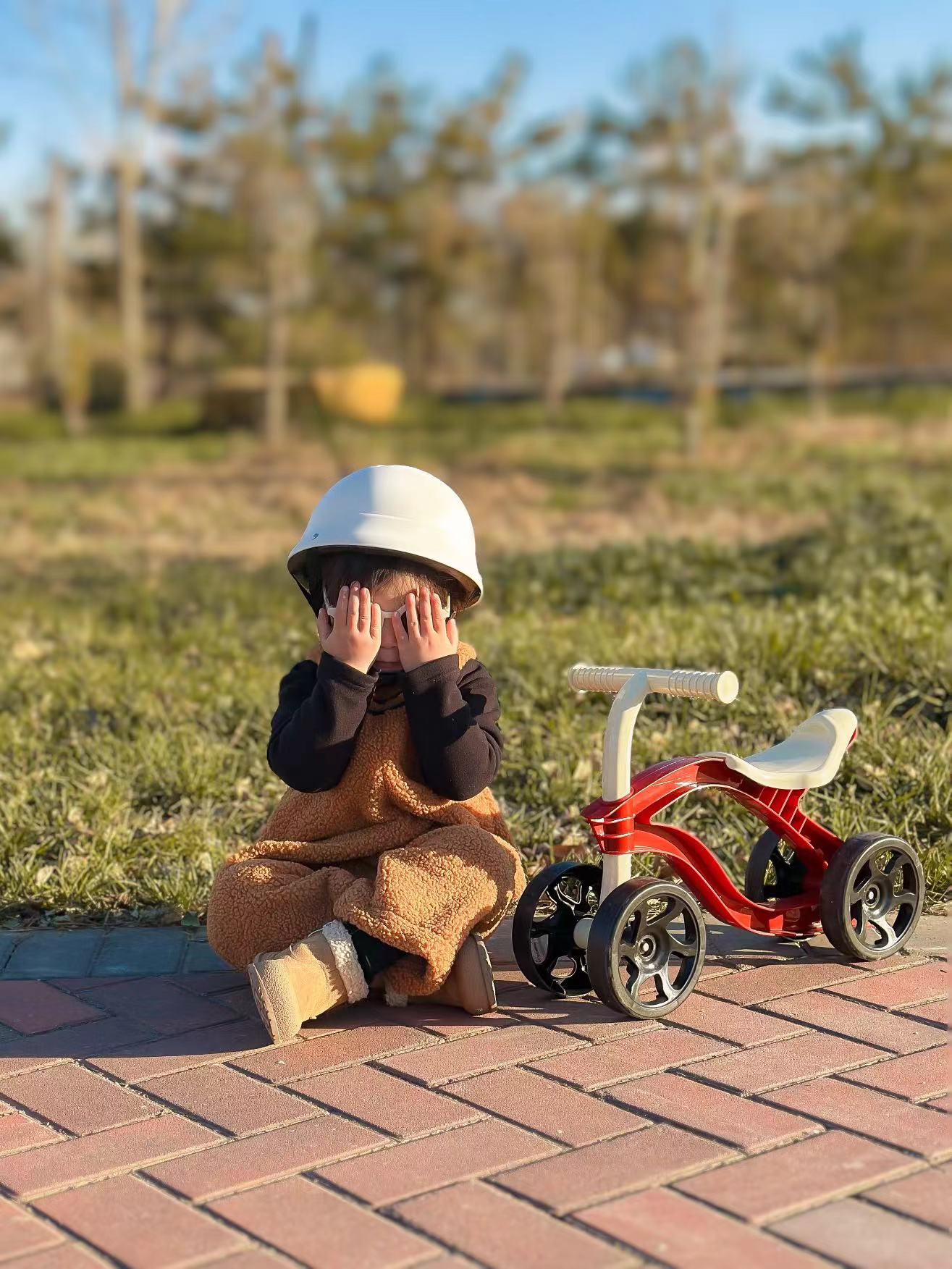 4-Wheel Balance Bike – Toddler Ride-On Toy