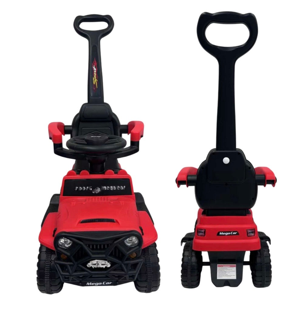 Kids Ride-On Push Truck with Lights and Music – RED