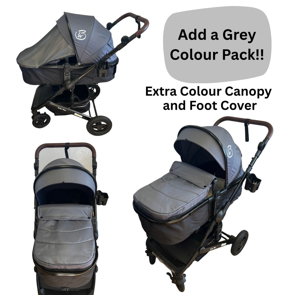 Preorder - Evolve 3 in 1 Stroller + Bassinet + i-Size Capsule Travel System with Sunshade Sets and Mattress + Colour Options