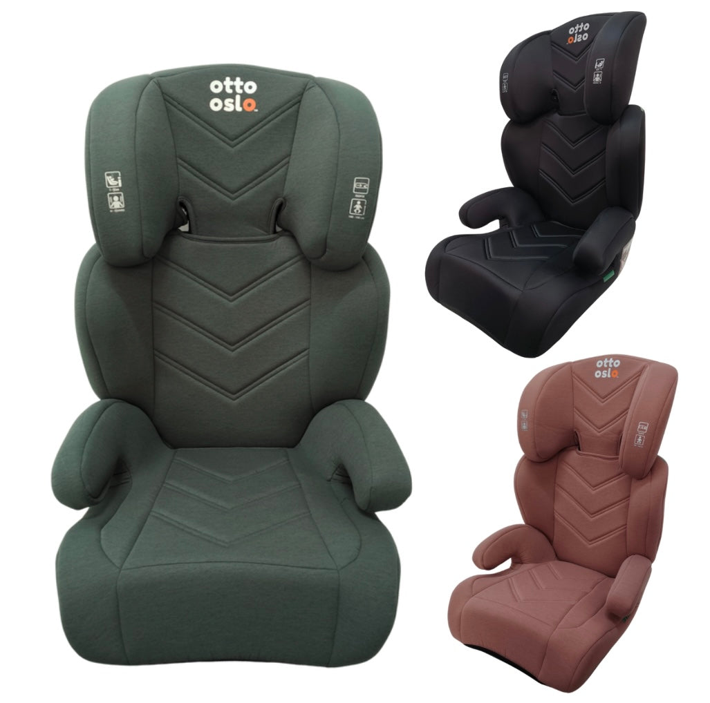 Zen i-Size Booster Car Seat with Isofix and Adjustable Headrest - GREEN