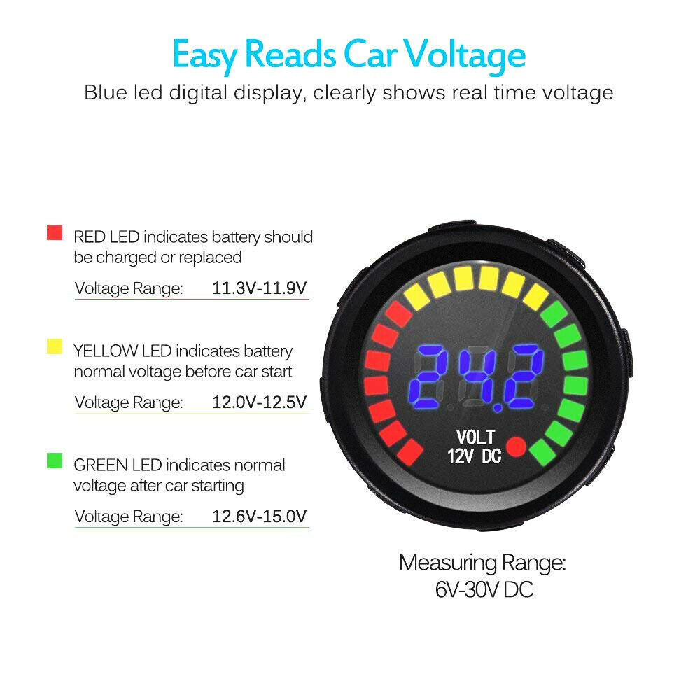 8 Gang Car Auto LED Rocker Switch Panel