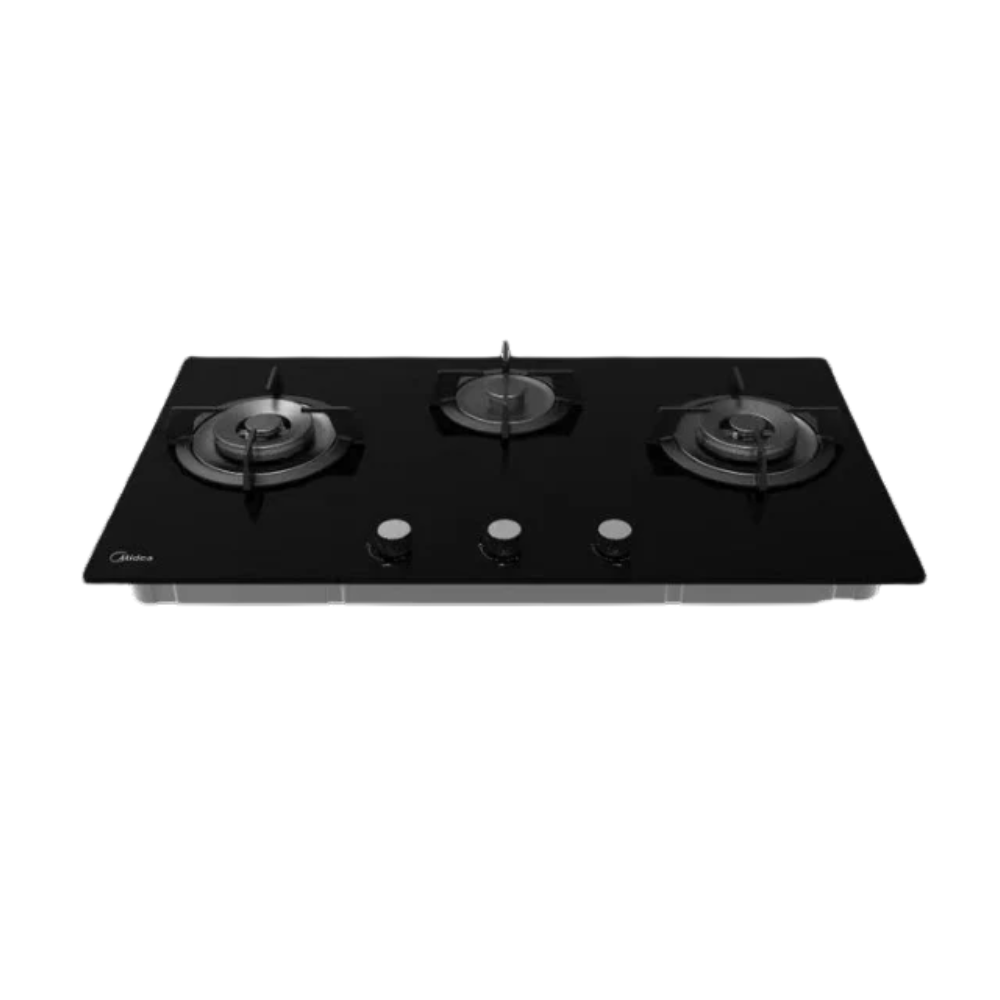 Midea Black Glass Gas Cooktop 3 Zones