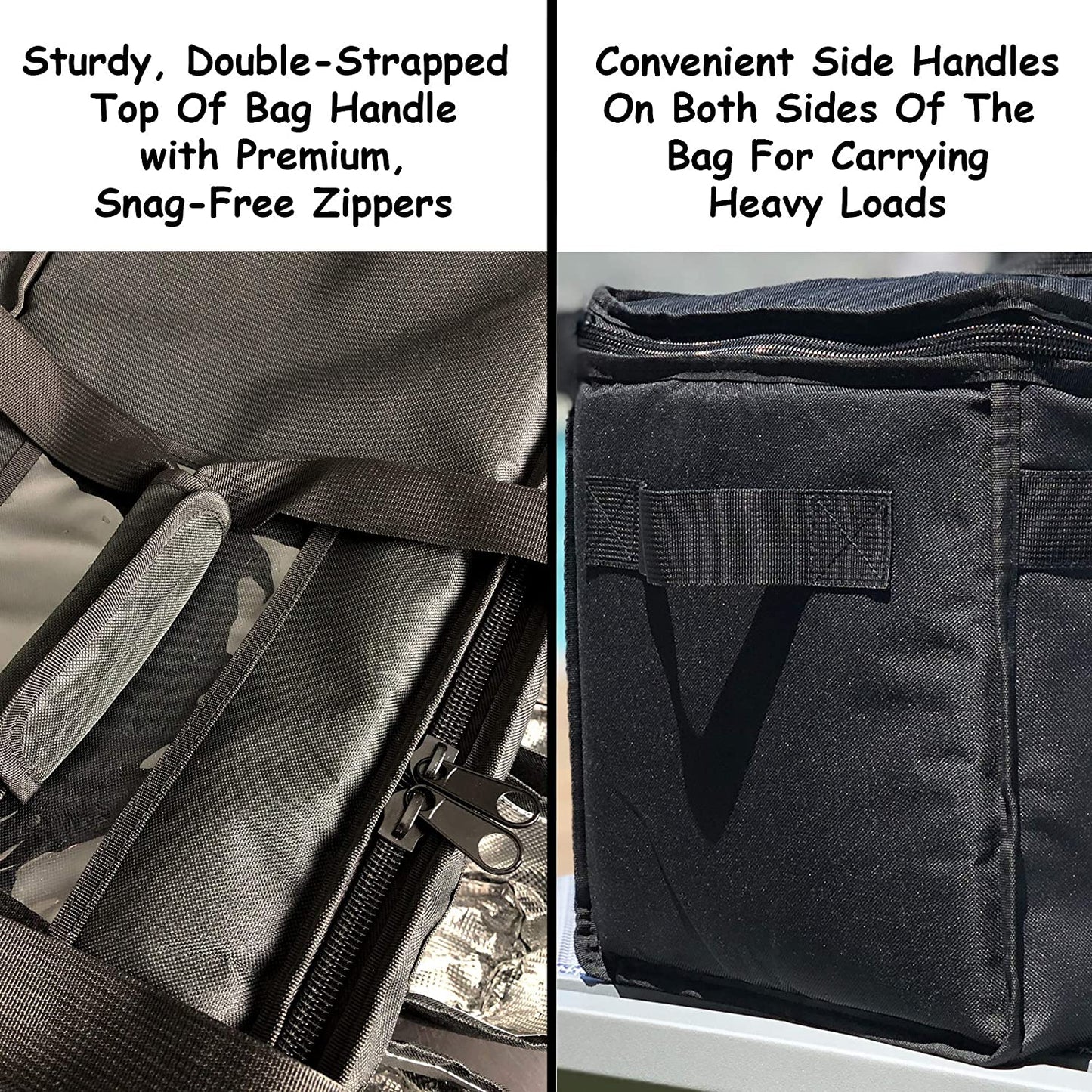 Food Delivery Bag with Cup Holders - salelink.co.nz